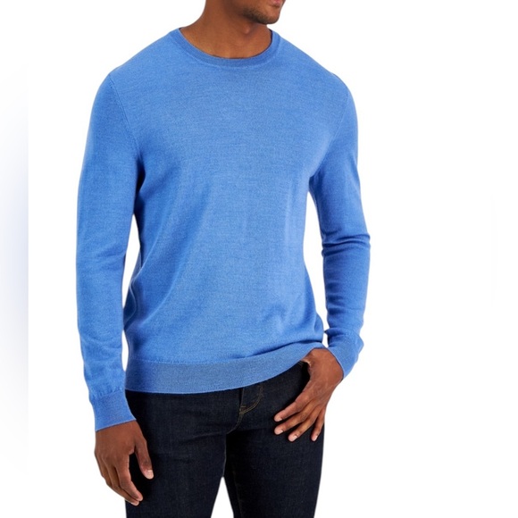 Club Room Silk Cashmere Blend Crew Neck Sweater Preppy Quiet Luxury Size XL - Picture 1 of 16